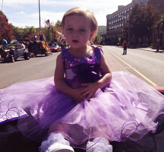 Fancy Sequin & Tulle Lavender Dress