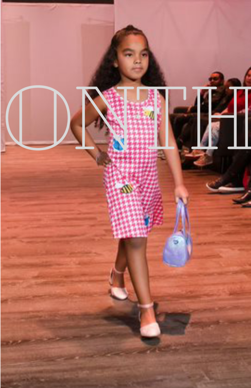 Pink Houndstooth Bee Dress - On the Go with Princess O