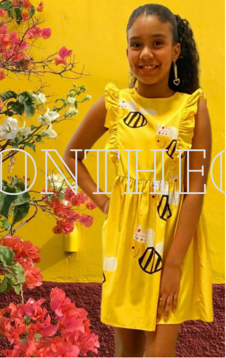 Black & Yellow Bee Ruffle Dress - On the Go with Princess O