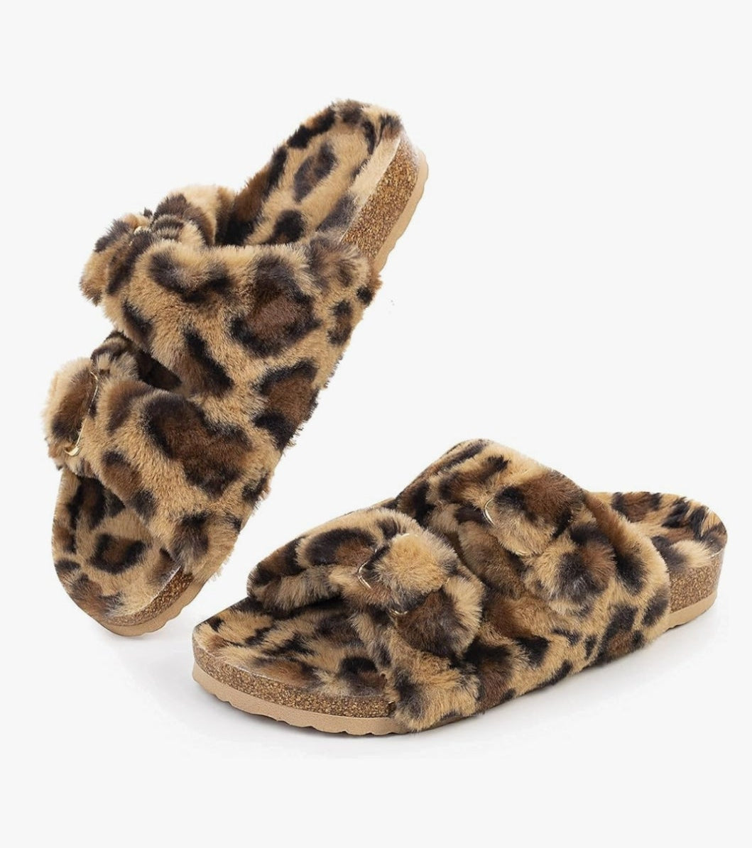 Furry Soft Cork Slippers