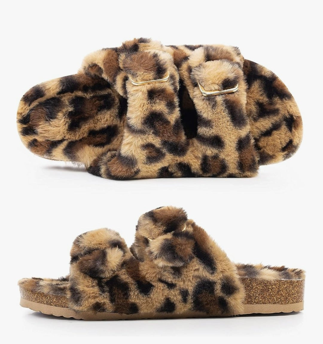 Furry Soft Cork Slippers