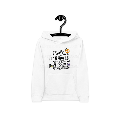 Kids Ghosts & Ghouls Fleece Hoodie - On the Go with Princess O