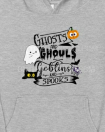 Kids Ghosts & Ghouls Fleece Hoodie - On the Go with Princess O