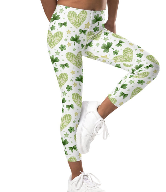 Lucky Shamrock Girls Toddlers Leggings