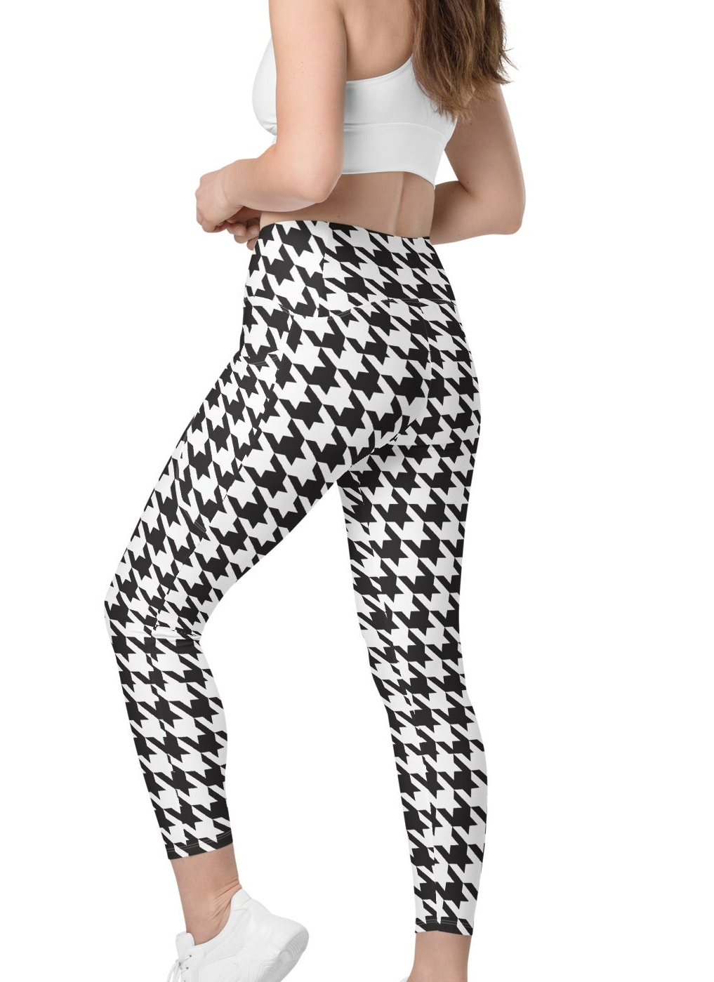 Women's Houndstooth Leggings w/ pockets