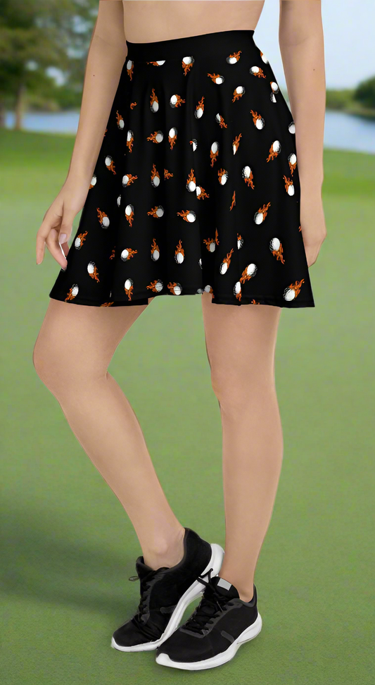 Flaming Golf Balls Skirt