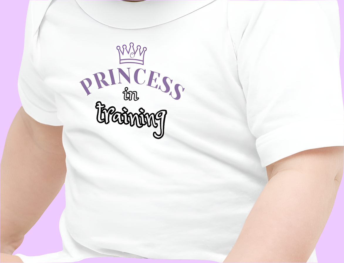 Princess In Training Cotton Onesie