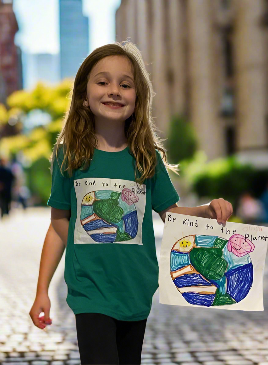 Be Kind to the Planet Kids Tee - On the Go with Princess O