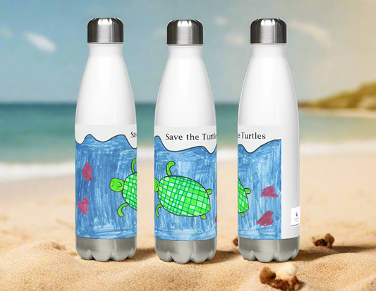 Save the Turtles Stainless Water Bottle