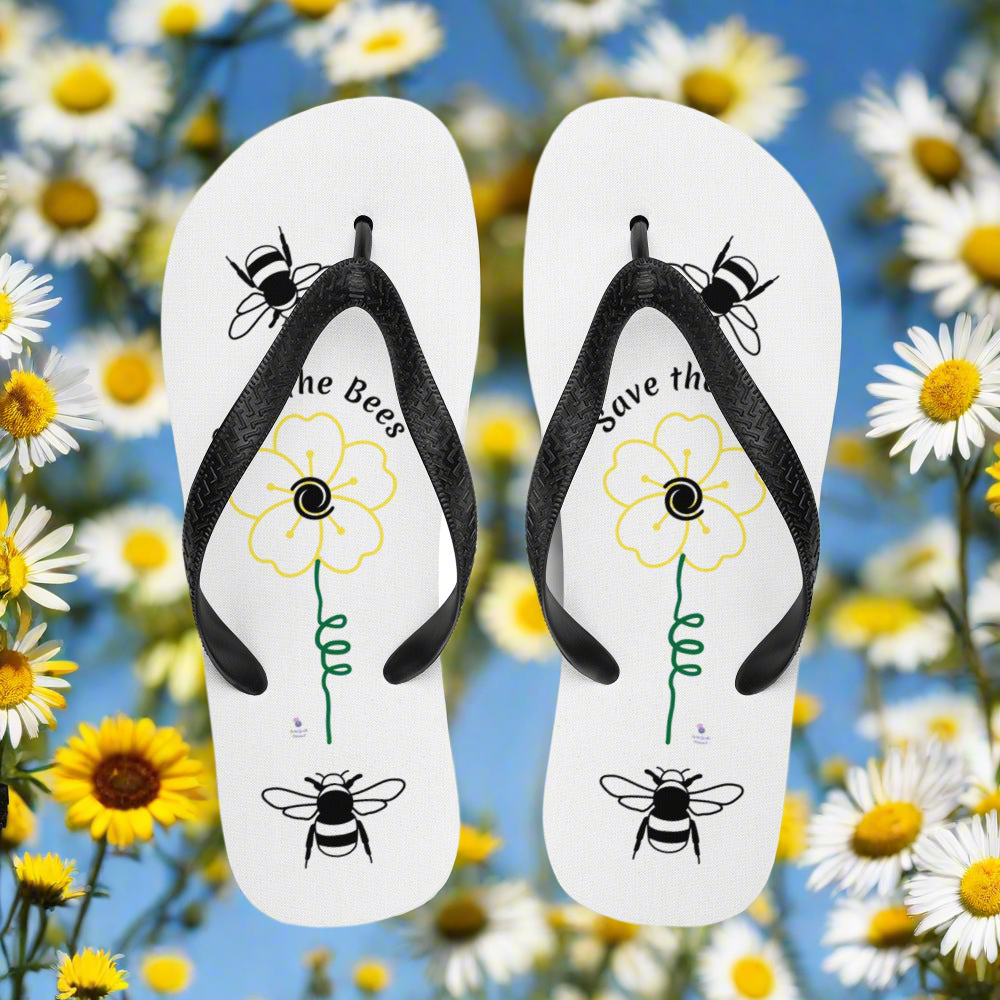 Save the Bees Flip-Flops