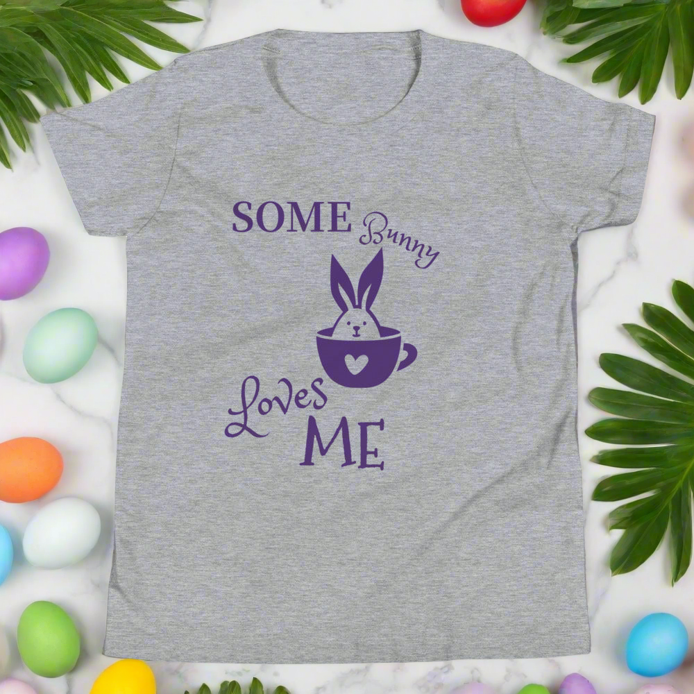 Kids Some Bunny Loves Me Cotton Tee S-XL On the Go with Princess O