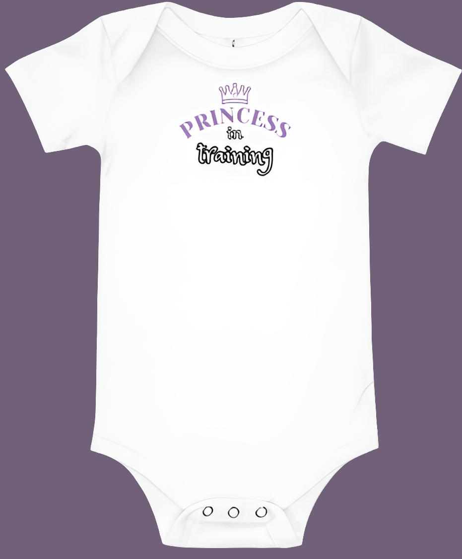 Princess In Training Cotton Onesie