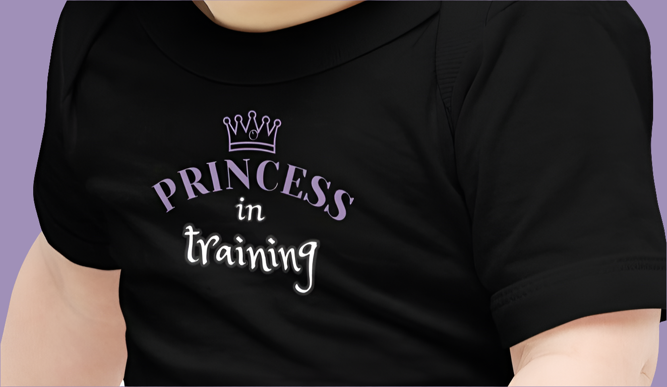 Princess In Training Cotton Onesie