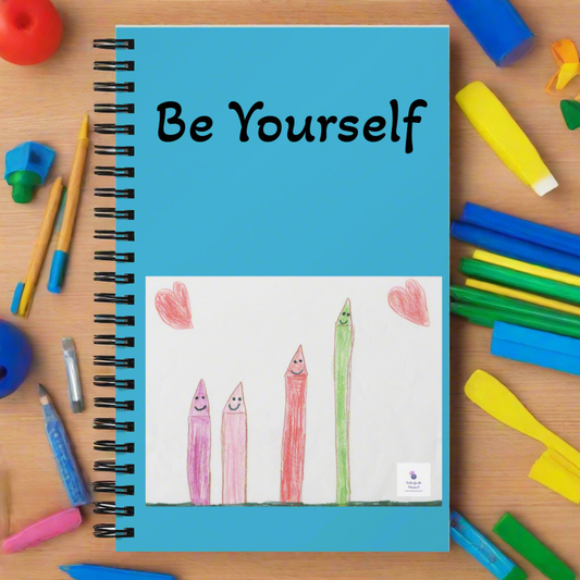 Be Yourself Spiral Notebook 5in x 8in - On the Go with Princess O