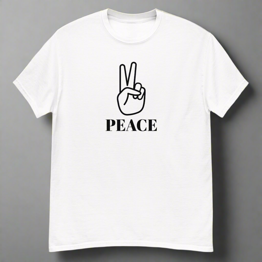 Adult Classic Peace Sign Tee On the Go with Princess O