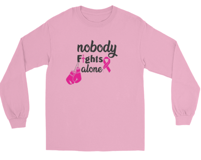 Nobody Fights Alone Customized Awareness Long Sleeve