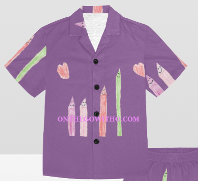 Purple Crayon Pajamas - On the Go with Princess O