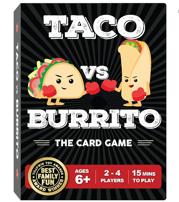 Taco vs Burrito Card Game for Kids