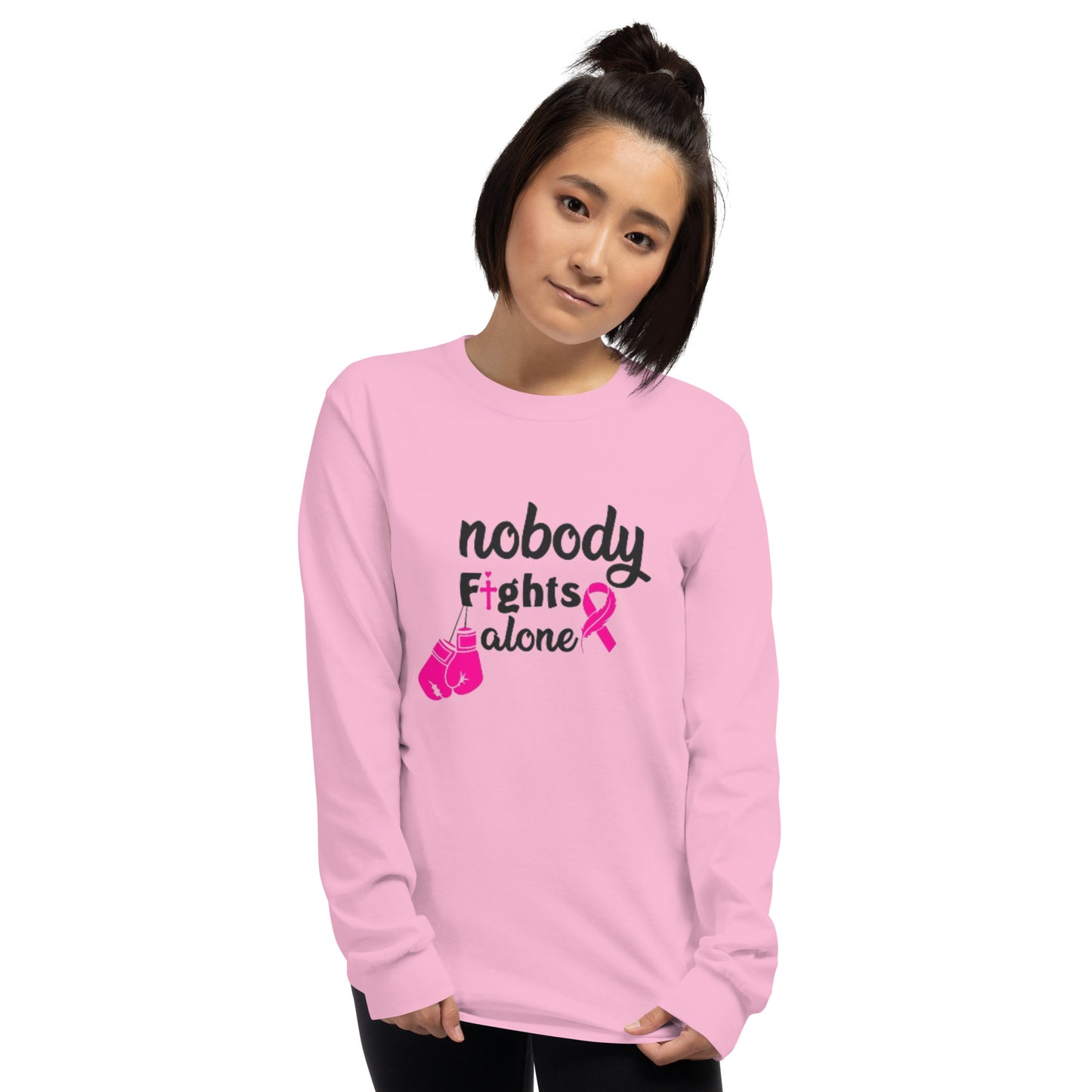 Nobody Fights Alone Customized Awareness Long Sleeve