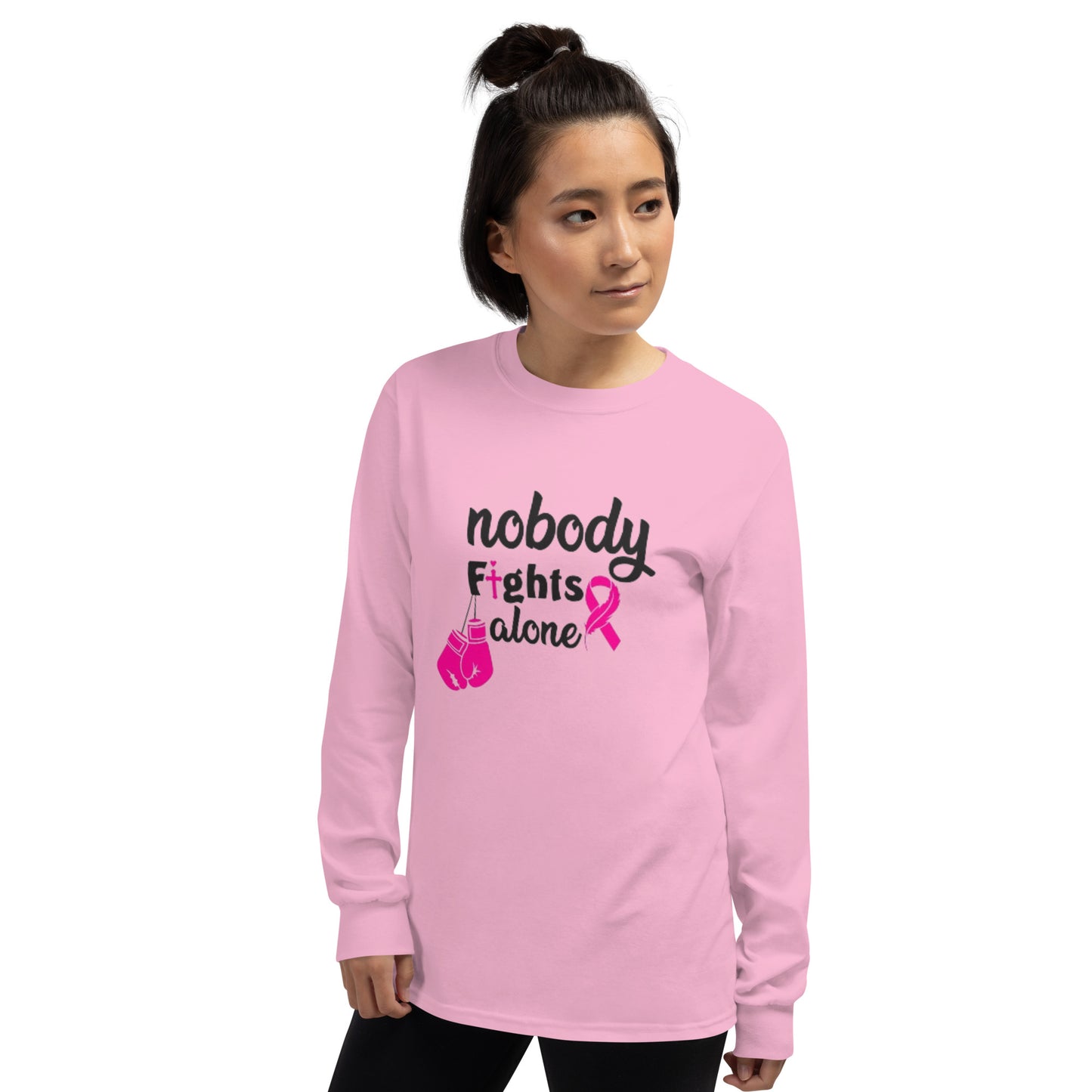 Nobody Fights Alone Customized Awareness Long Sleeve