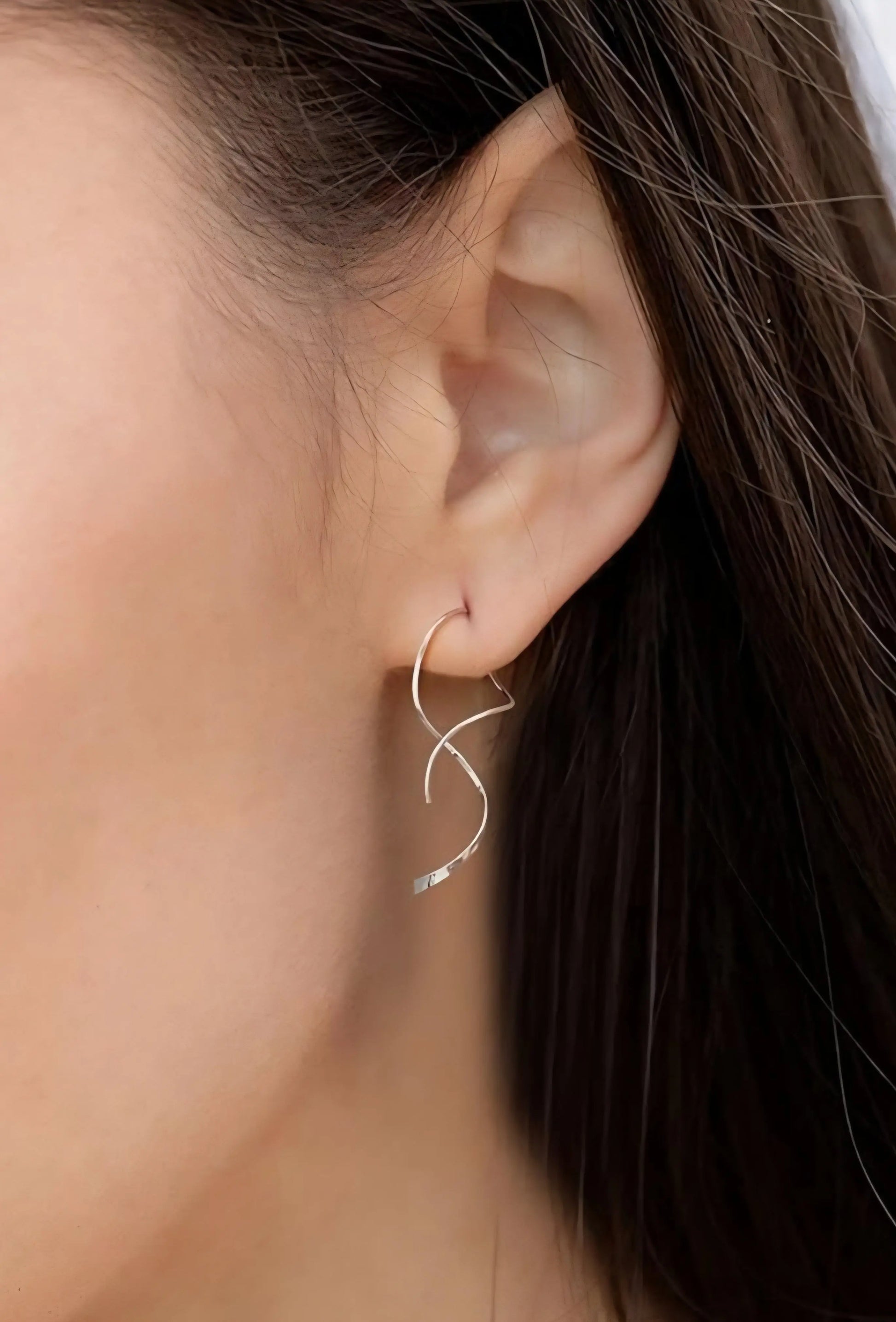 925 Sterling Silver Threader Earrings On the Go with Princess O