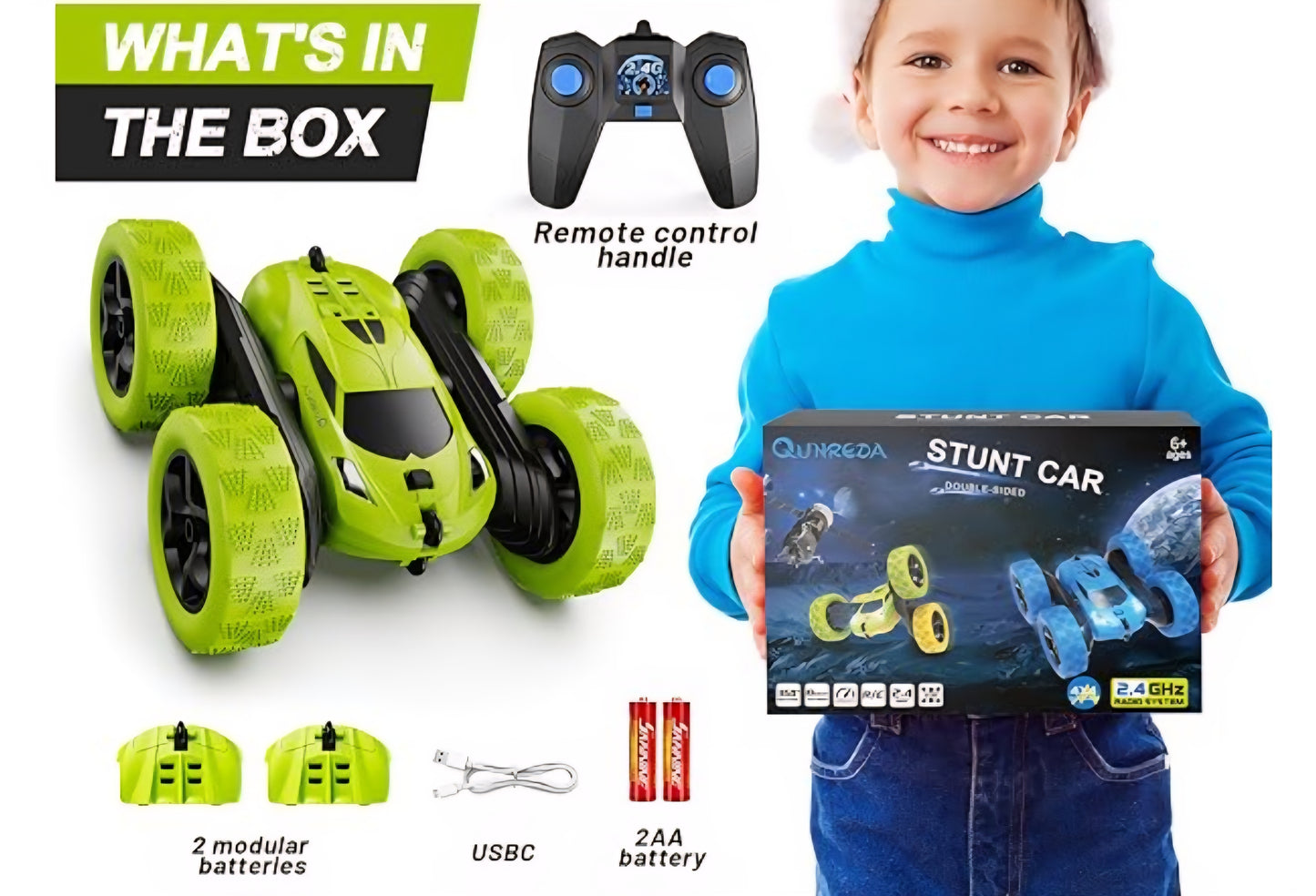 Rechargeable 360 Remote Stunt Car