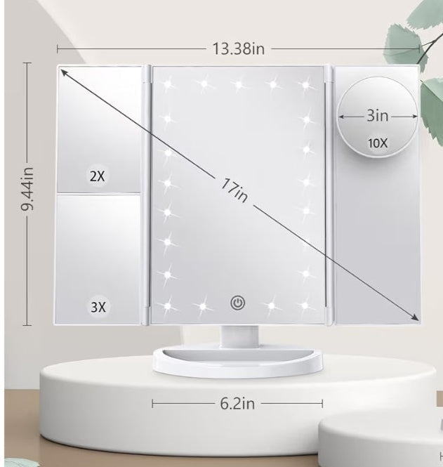 10x Magnifying Desk Mirror