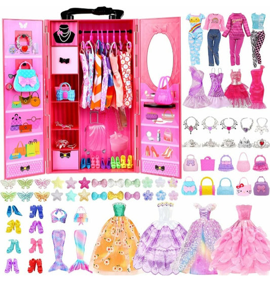 On the Go Doll Fashion- Closet Clothes and Accessories for 11.5" Dolls