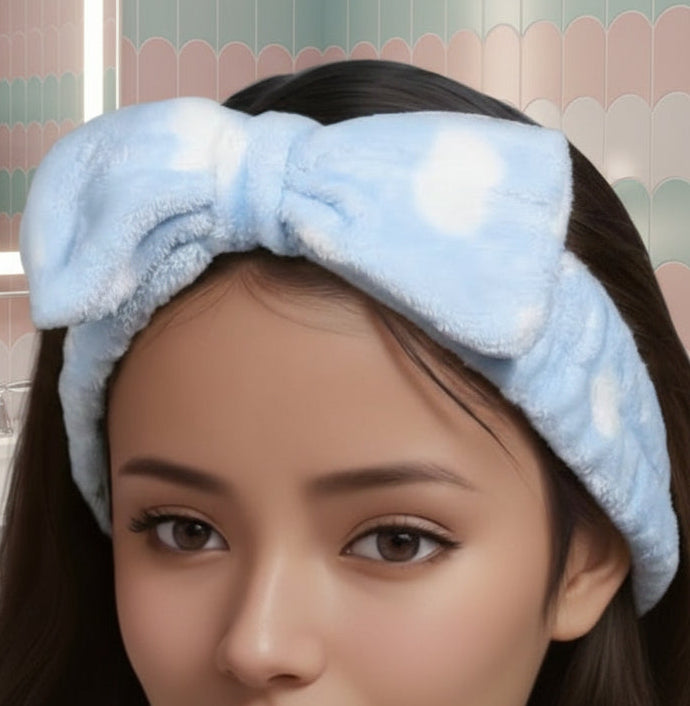 Set of 5 Coral Fleece Microfiber Headbands