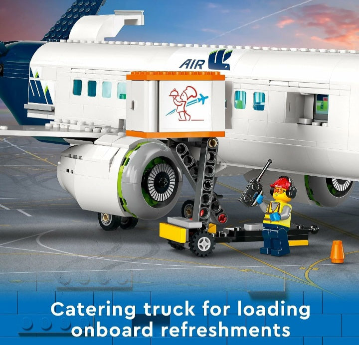 LEGO City Passenger Airplane STEM Building Set