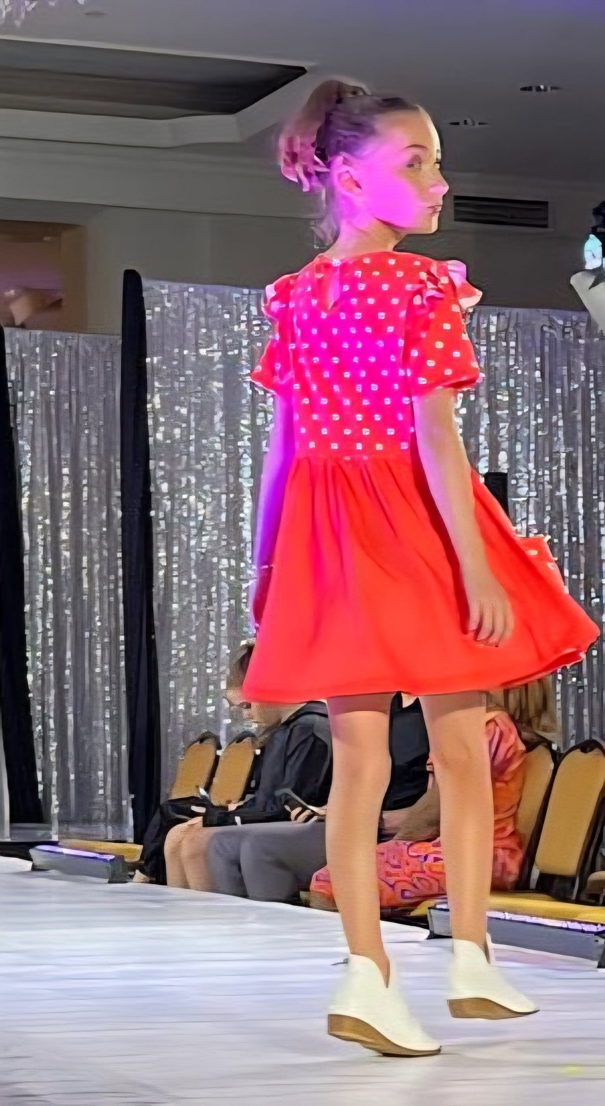 Girl's Polka Dots & Pockets Dress - On the Go with Princess O