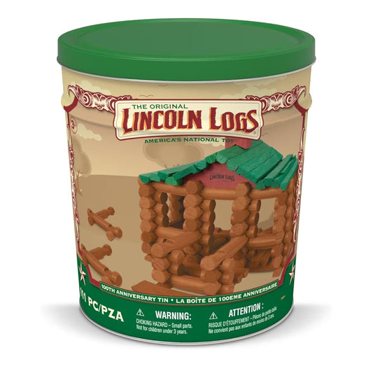 Classic Lincoln Logs Tin