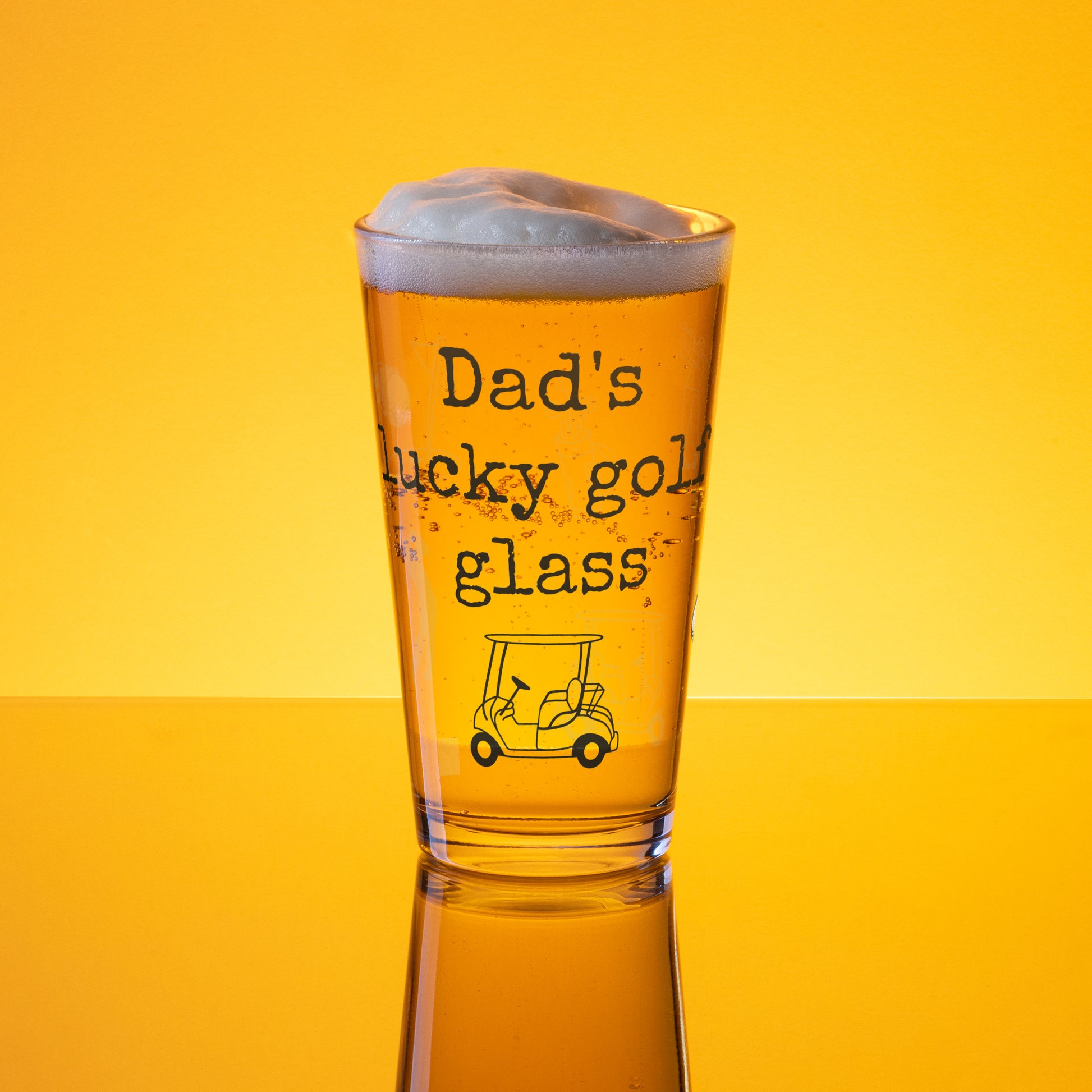 Dad's Lucky Golf Shaker Glass 16oz - On the Go with Princess O