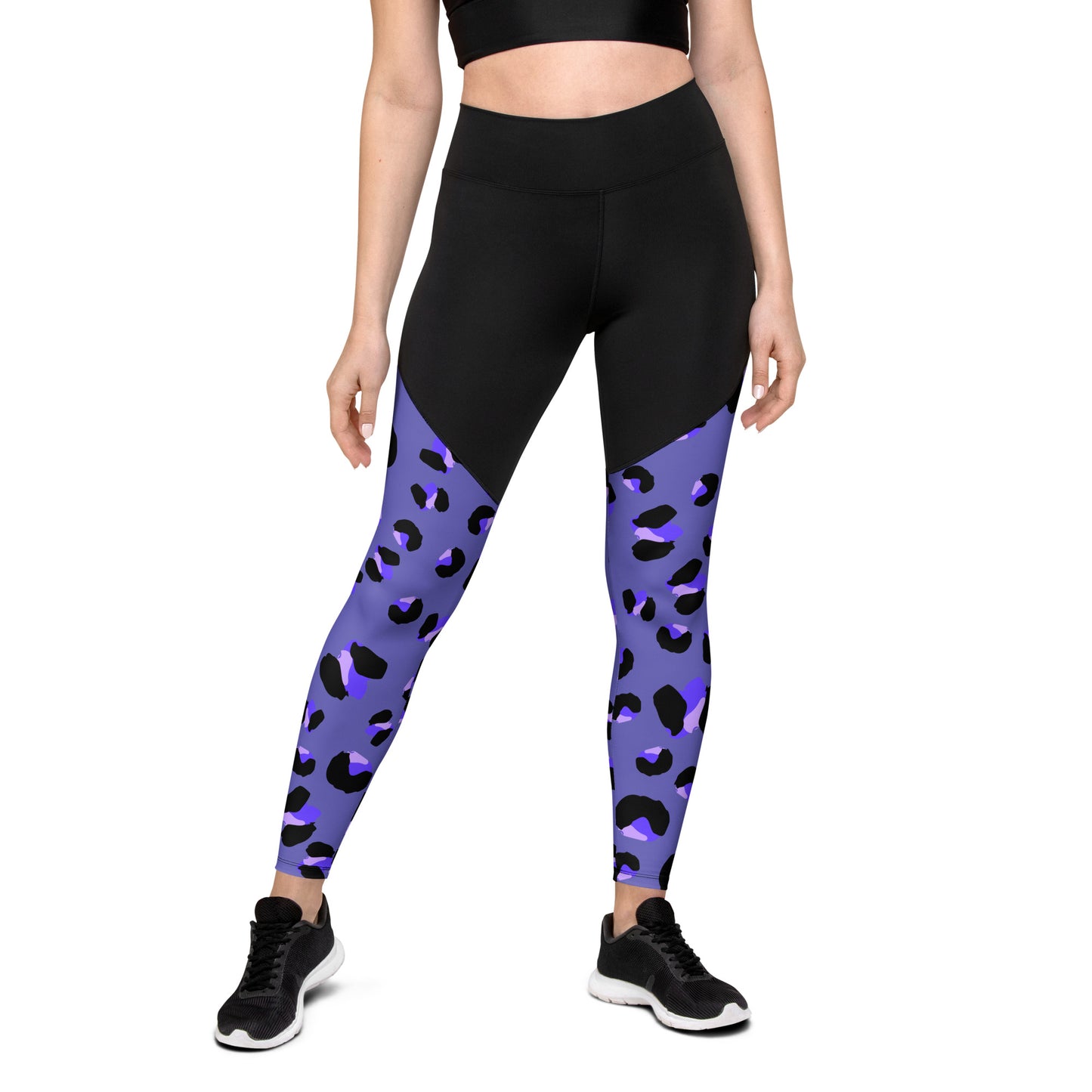 Leopard Print Womens Sports Leggings - On the Go with Princess O