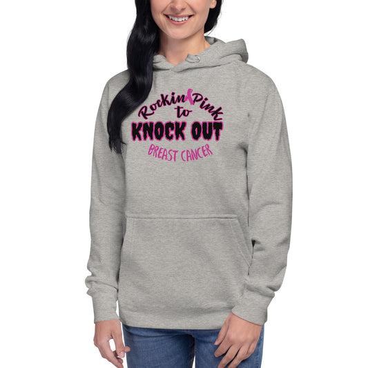 Knock Out Breast Cancer Hoodie On the Go with Princess O