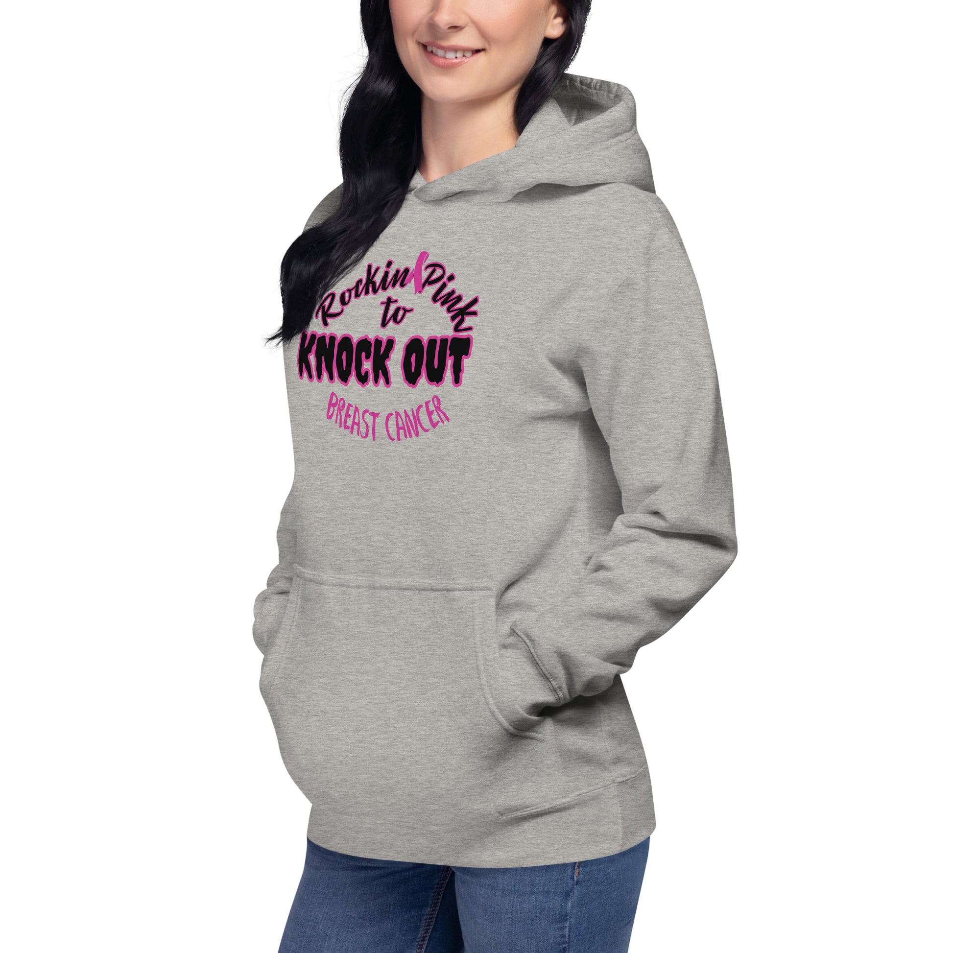 Knock Out Breast Cancer Hoodie - On the Go with Princess O