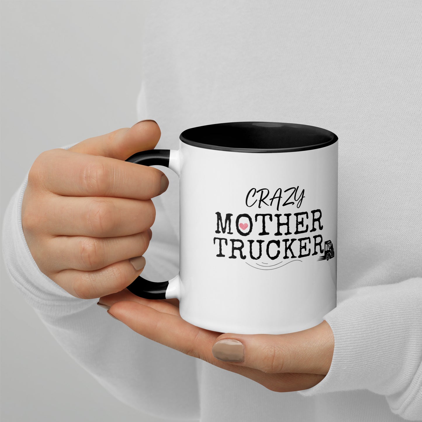 Crazy Mother Trucker Premium  11oz Ceramic Mug - On the Go with Princess O