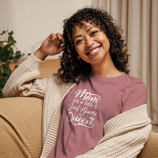 Women's Queen Cotton Tee On the Go with Princess O