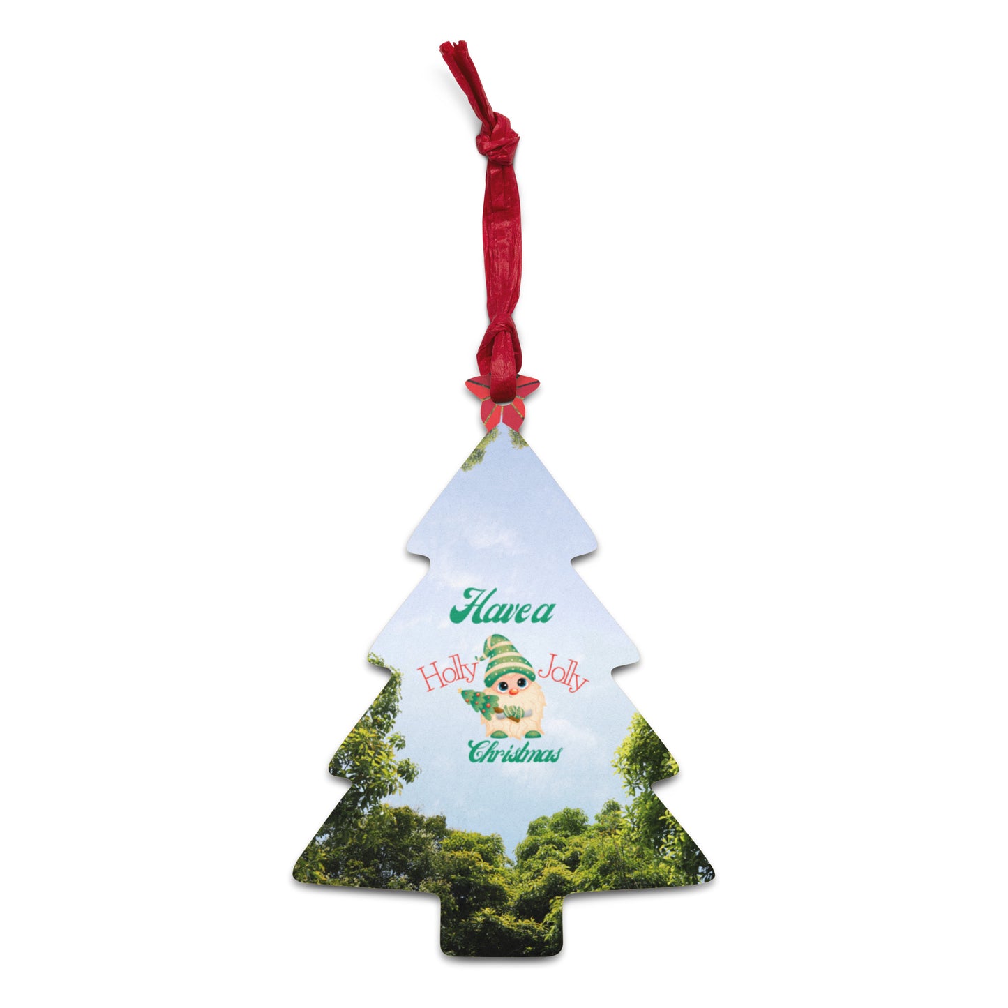 Holly Jolly Magnetic Ornament