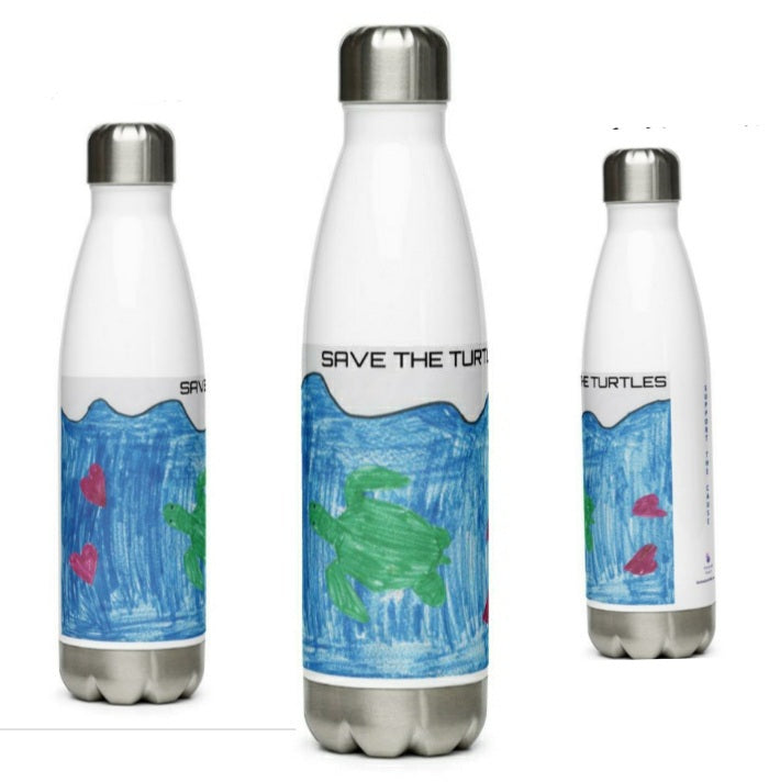 Save the Turtles Stainless Water Bottle