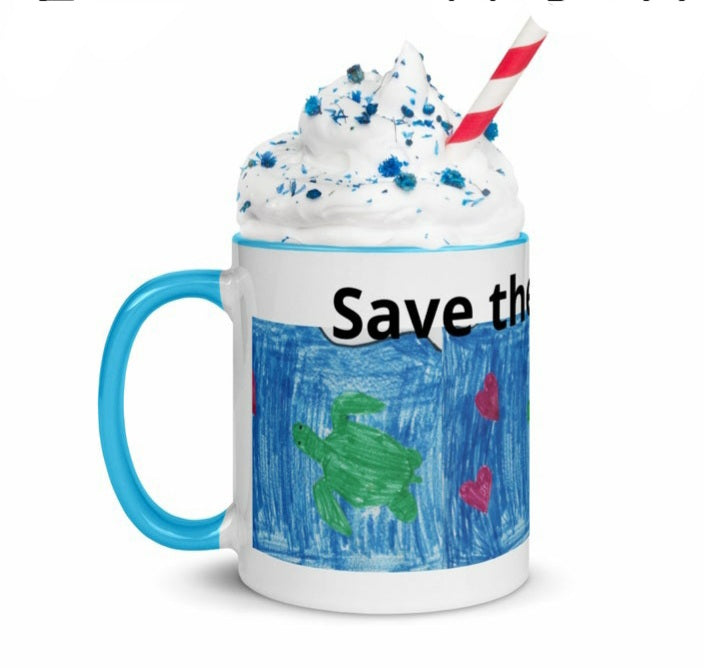 Save the Turtles Ceramic 11oz Mug - On the Go with Princess O