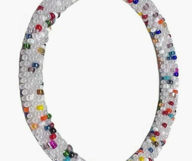 Rainbow Glass Beaded Nepal Bracelet - On the Go with Princess O