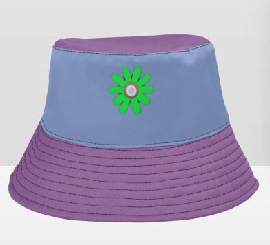 Daisy & Butterflies Cotton Bucket Hat - On the Go with Princess O
