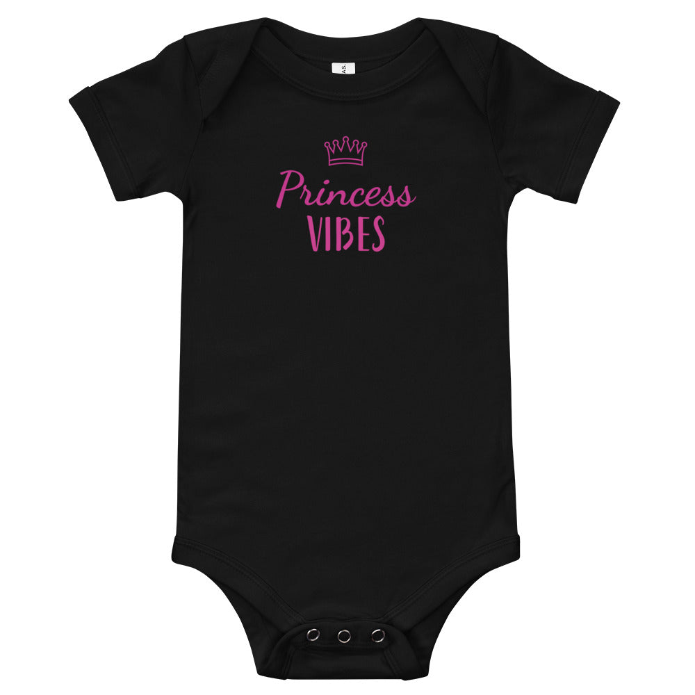 Baby Princess Vibes Cotton Baby Onesie 3-24m