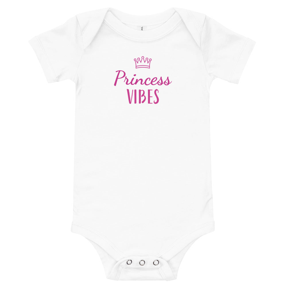 Princess Vibes Cotton Baby Onesie - On the Go with Princess O
