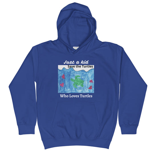 Just A Kid Who Loves Turtles Hoodie Benefits WWF - On the Go with Princess O