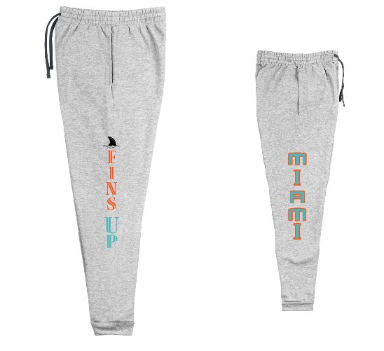 Fins Up Miami Cotton Sweatpants - On the Go with Princess O