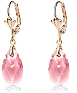 Pink Candy Swarovski Dangle Earrings - On the Go with Princess O