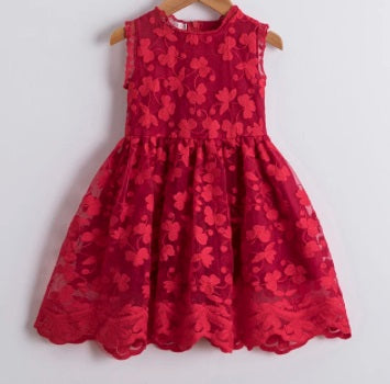 Festive Clover Embroidered Lace Dress - On the Go with Princess O
