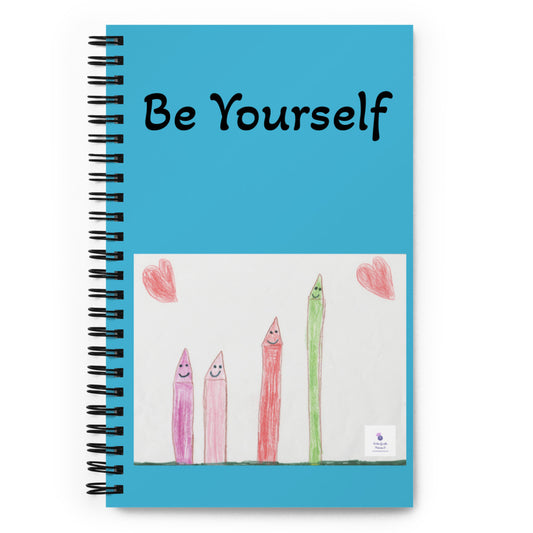 Be Yourself Spiral Notebook 5" x 8" - On the Go with Princess O